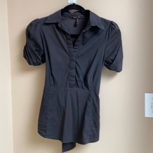 BCBGMaxazria Short Sleeve Blouse  NWOT